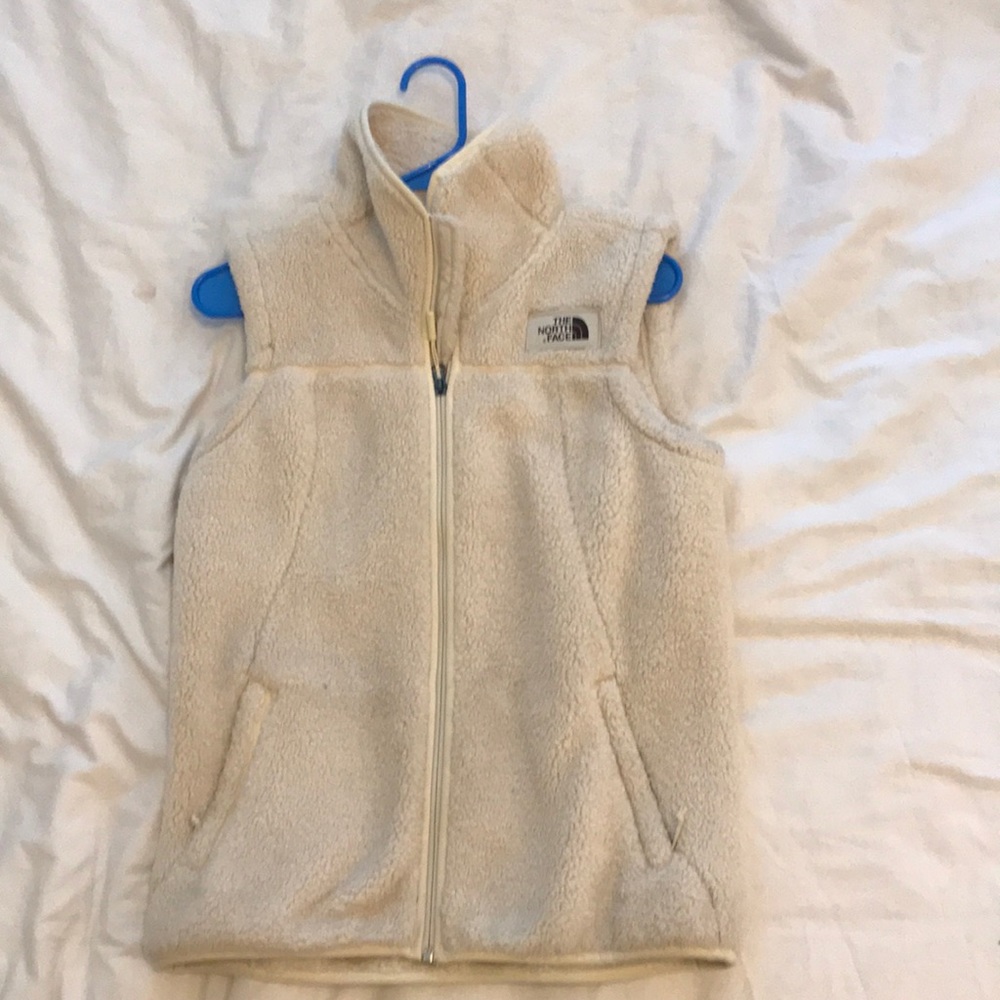 Cream North Face Vest